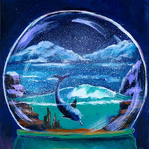 2020 Christmas Show – Undersea Dolphin Snow Globe