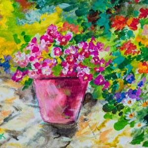 Pink Flower Vase