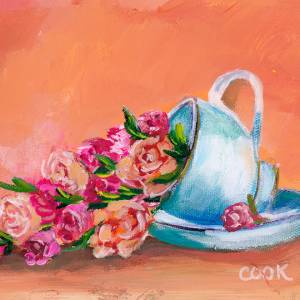 Tea Roses in a Tea Cup