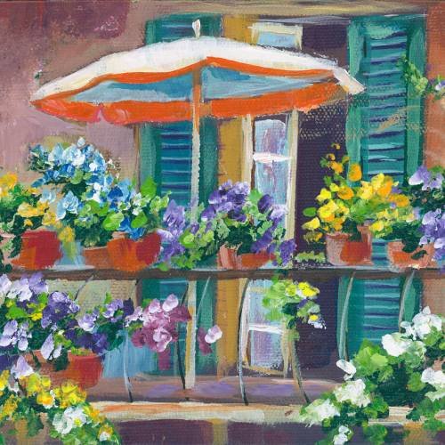 Tutorials with Buildings – Balcony – Academy of Fine Art and Acrylic ...