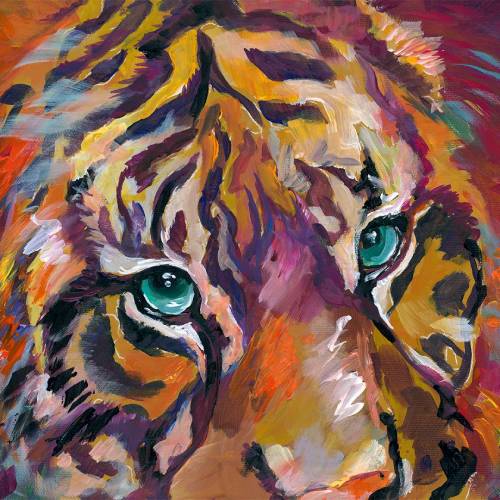 Modern Impressionistic Tiger – Tutorial