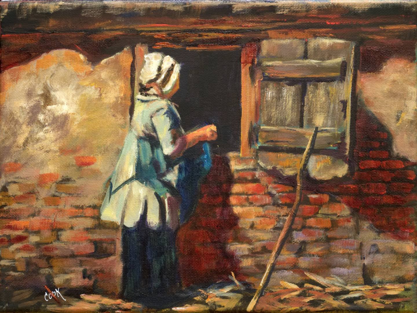 Farm Lady by the Barn – Downloadable – Academy of Fine Art and Acrylic ...