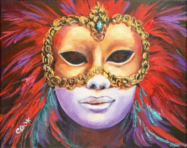 Red Mardi Gras Mask 2017 – Introduction – Academy of Fine Art and ...