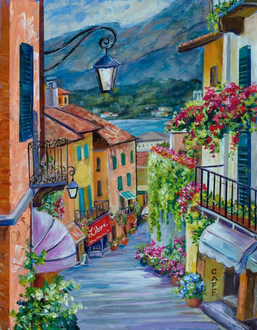 Lake Como Lake Street View – Downloadable – Academy of Fine Art and ...