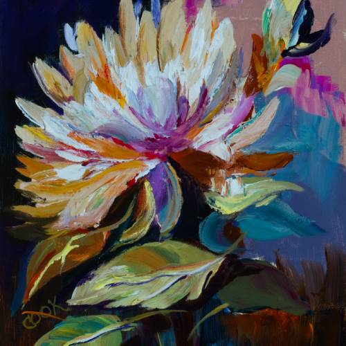 Thick Paint Impressionistic Flower – Tutorial