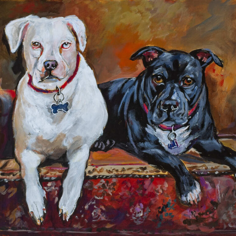 Daisy and Oden Nash – Portrait of Two Dogs