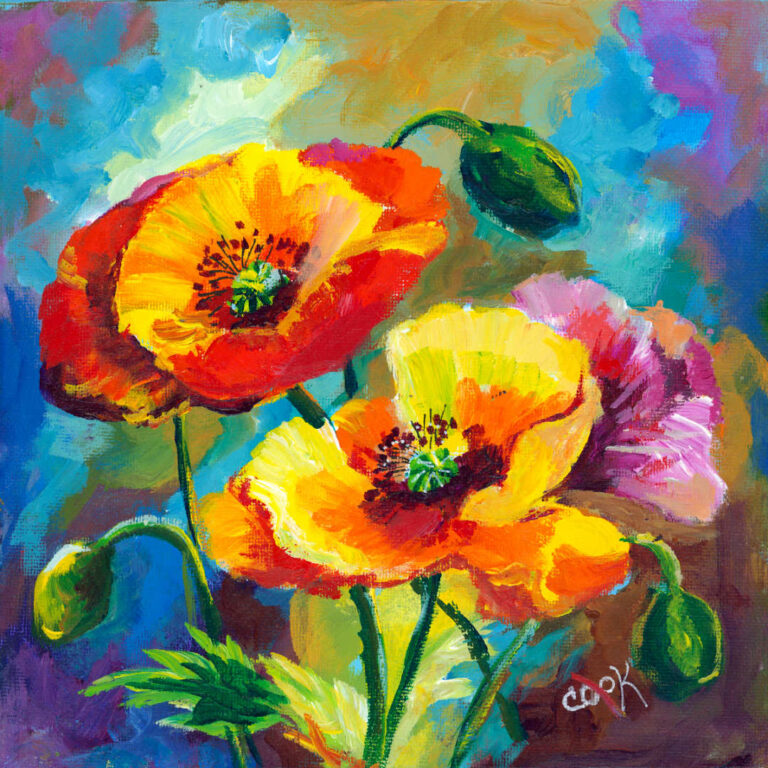 Sunset Symphony Poppies