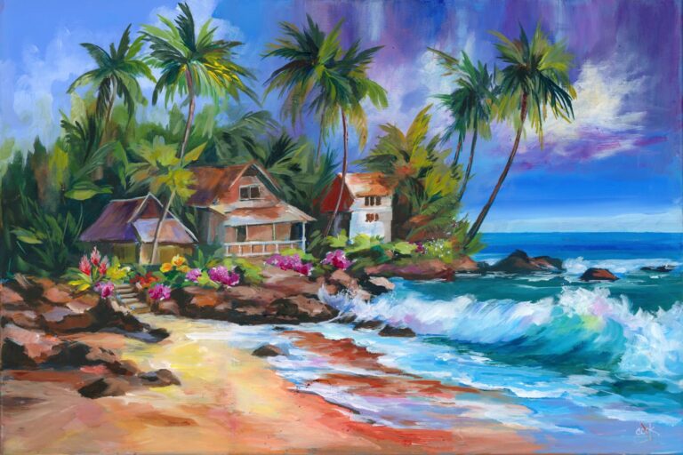 Triptych Hawaii Beach | All Three Paintings