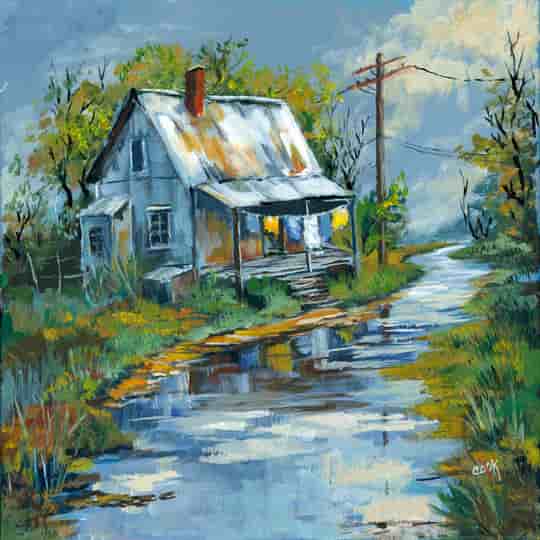 Old Kentucky Home After the Rain